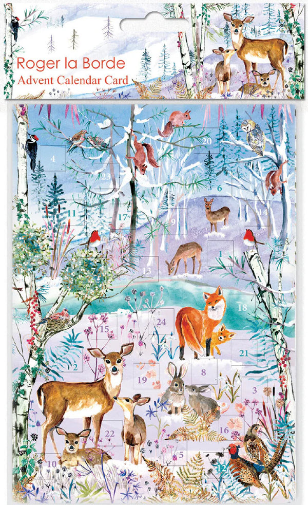 Winter's Song Advent Calendar Card