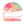 Pink and Green Gradient Hand Fan