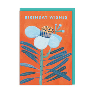 Orange Floral Birthday by Ohh Deer
