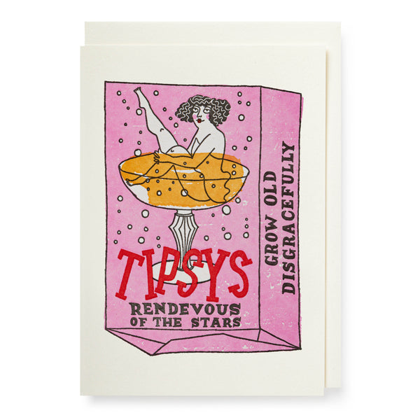 Tipsy's Sugar Cube Mini Card by Archivist