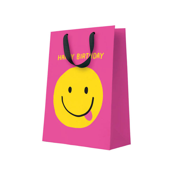 Smiley Face Birthday Large Gift Bag by Ohh Deer