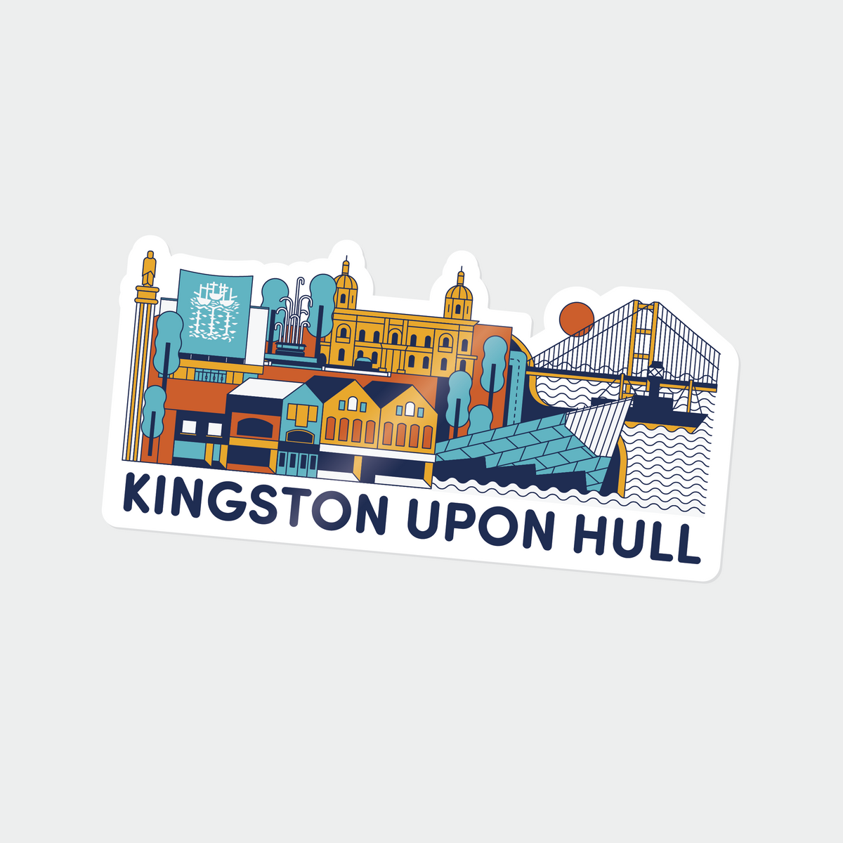 Hull Skyline Sticker – Form Shop & Studio