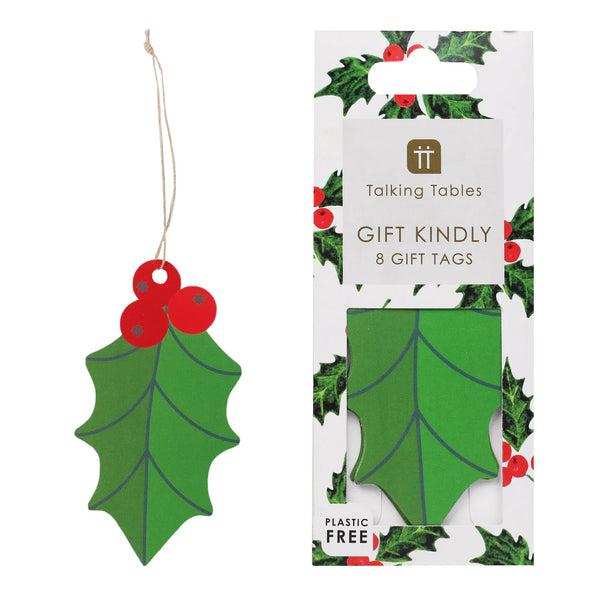 Holly Christmas Gift Tags