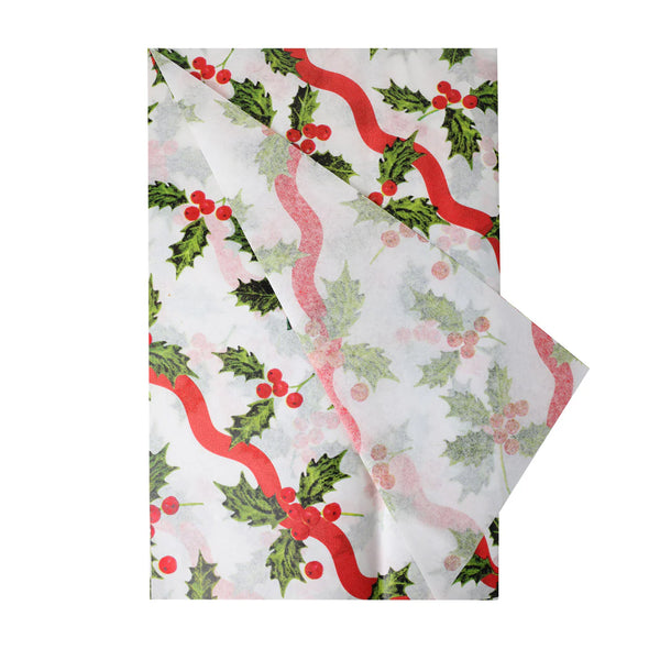 Holly Christmas Tissue Paper