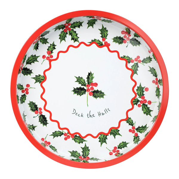 Botanical Holly Tin Tray