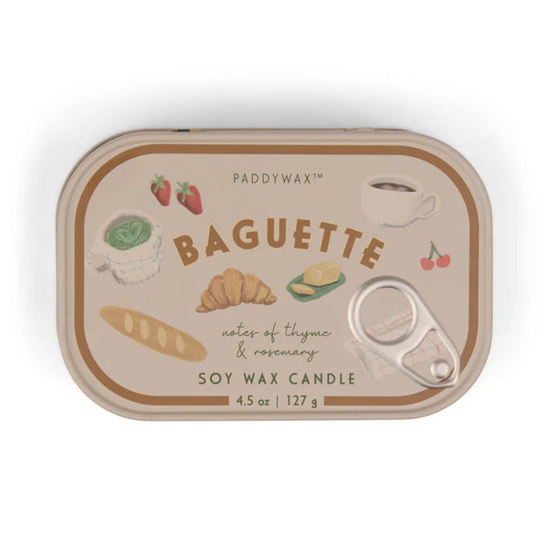 Baguette Tin Candle - Rosemary & Thyme by Paddywax