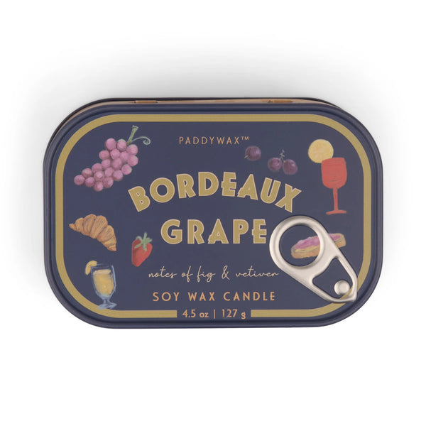 Grapes Tin Candle - Bordeaux Grape