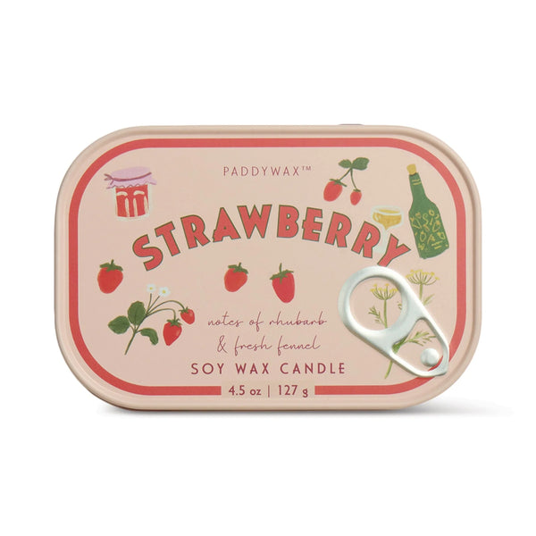 Strawberry Tin Candle