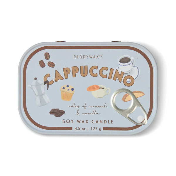 Cappuccino Tin Candle - Chocolate and Coffee