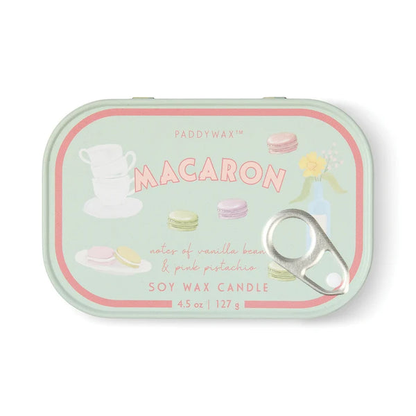 Macaron Tin Candle - Amber & Pistachio