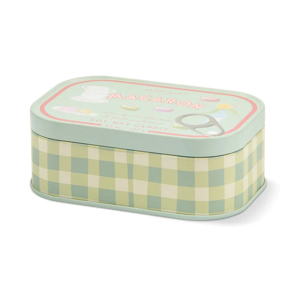 Macaron Tin Candle - Amber & Pistachio