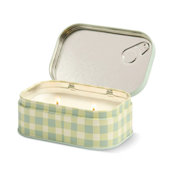 Macaron Tin Candle - Amber & Pistachio