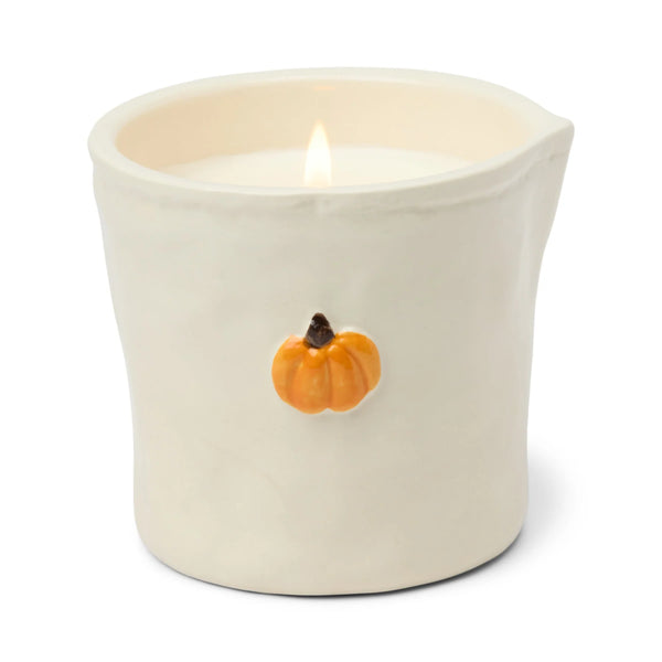 Embossed Ceramic Candle - Pumpkin Spice