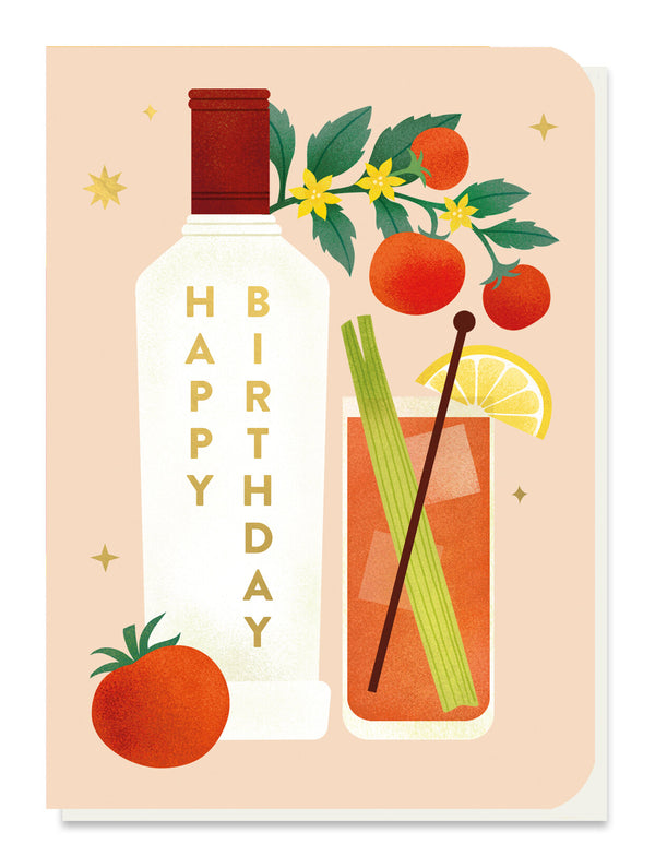 Bloody Mary Birthday - Seed Stick Card