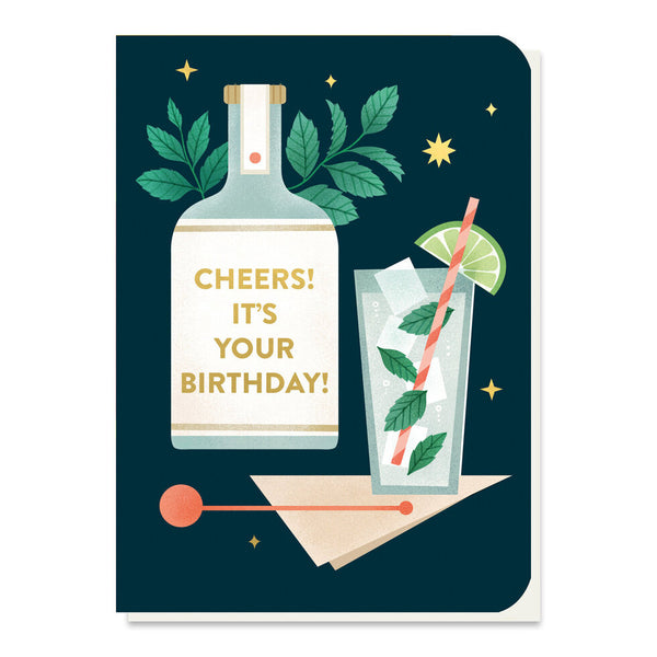 Mint Mojito Birthday - Seed Stick Card