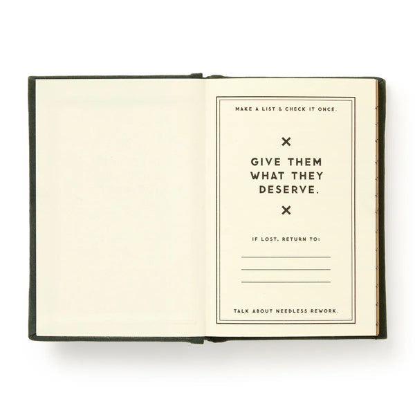 Naughty And/Or Nice List Tiny Diary