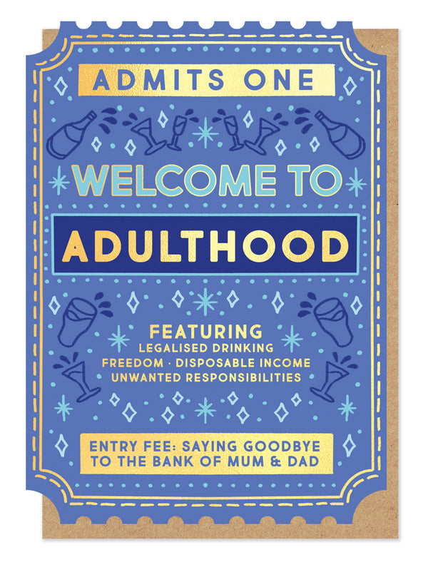 Welcome to Adulthood