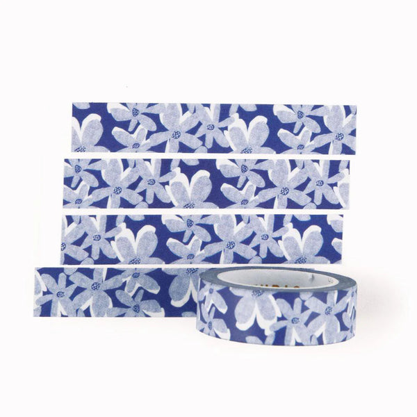 Blue Bloom Washi Tape