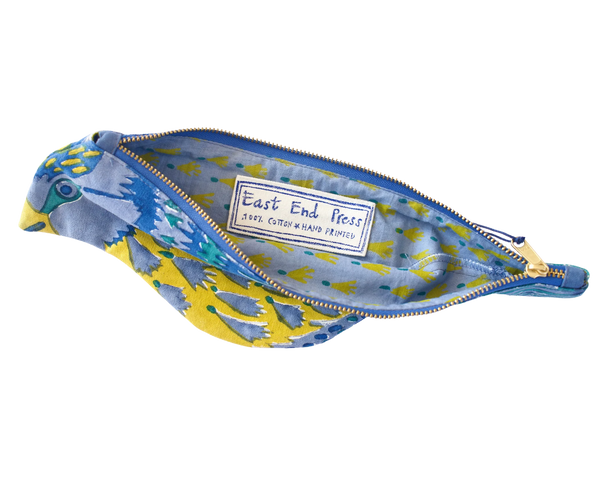 Blue Tit Fabric Pouch by East End Press