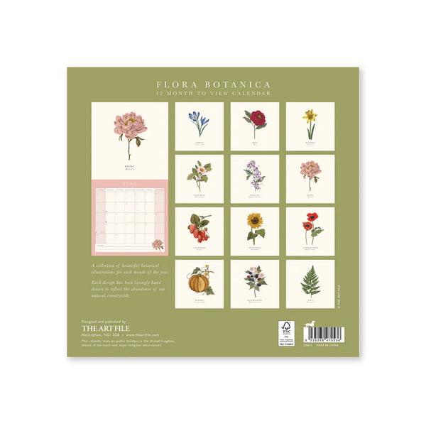 Flora Botanica 2026 Wall Calendar