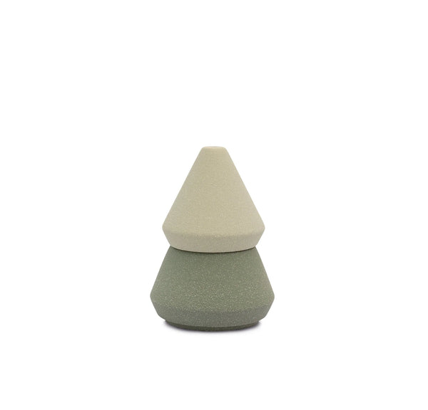 Small Green Tree Candle and Incense Holder Stack