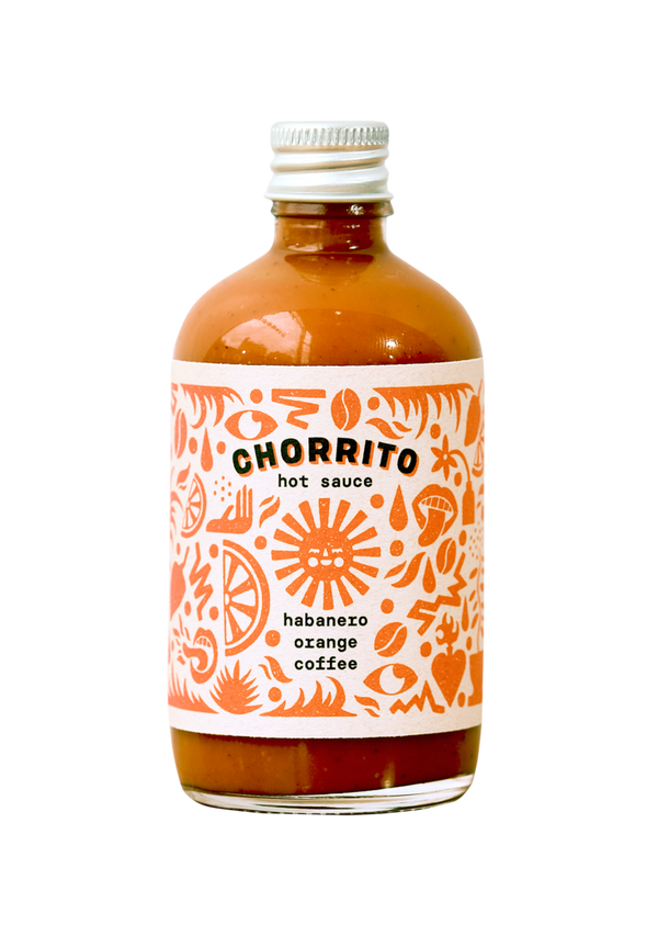 Chorrito Hot sauce habanero orange coffee