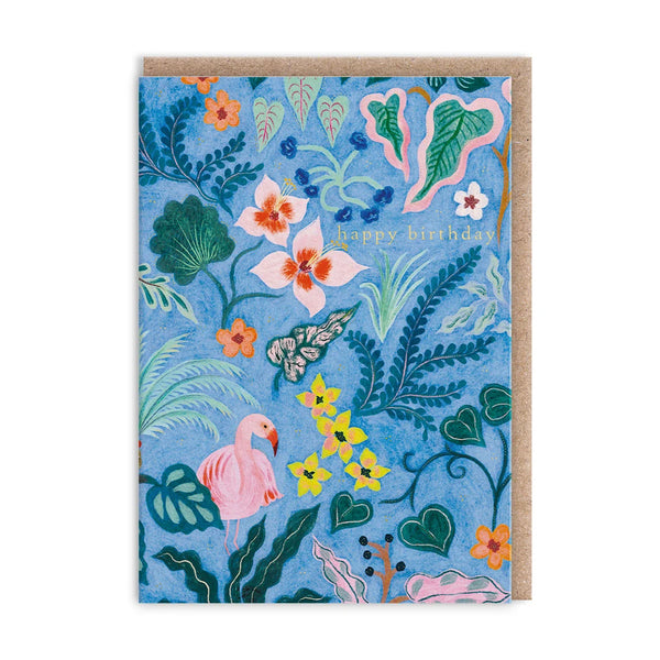 Tropical Flamingo Mini Card