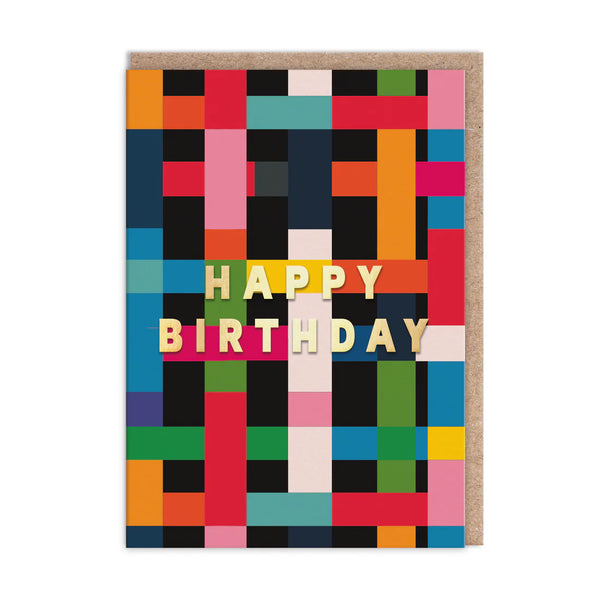 Plaid Birthday Card Pack of 6