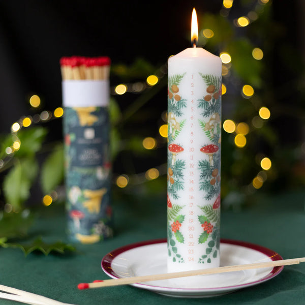 Forest Christmas Advent Candle