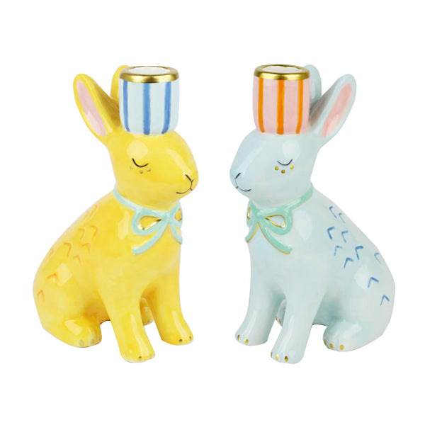 Easter Bunny Ceramic Candle Holder