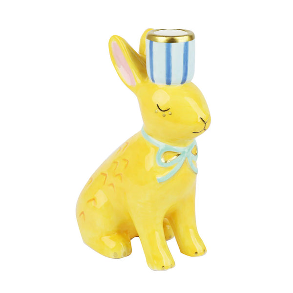 Easter Bunny Ceramic Candle Holder