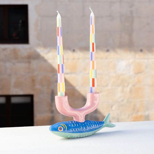 Fish Ceramic Candle Holder by Talking Tables