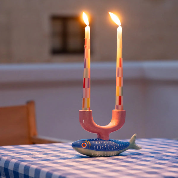 Fish Ceramic Candle Holder by Talking Tables