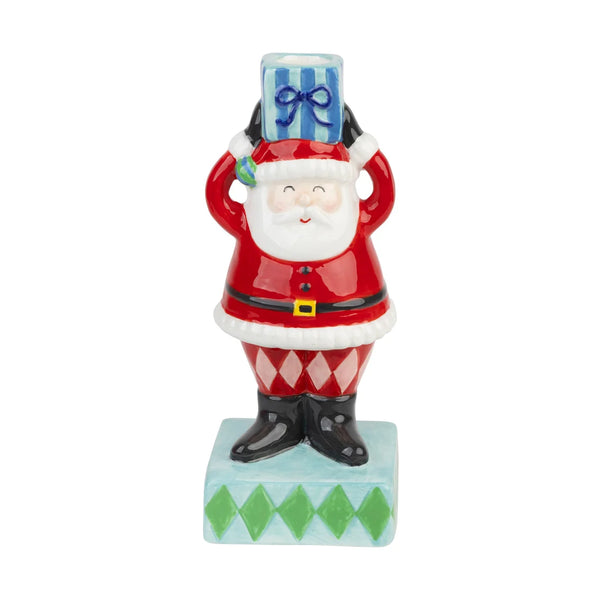 Santa Ceramic Candle Holder