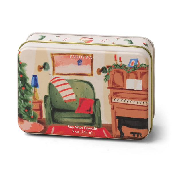 Christmas Candle Tin - Pomegranate Spruce