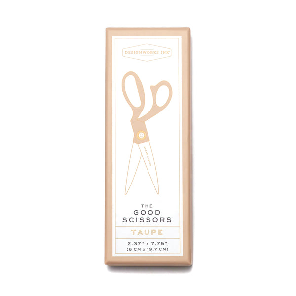 Taupe Scissors in Gift Box by Designworks Ink