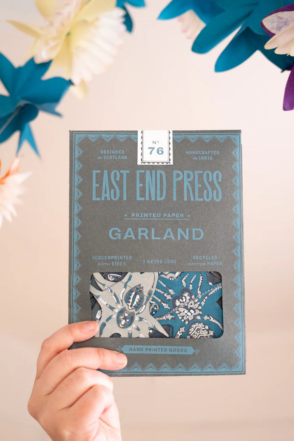 Creeping Spider Screenprinted Paper Garland