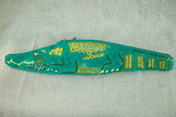 Alligator Fabric Pouch