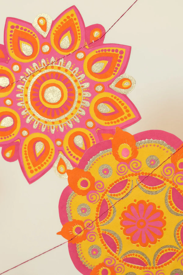 Diwali Screenprinted Paper Garland