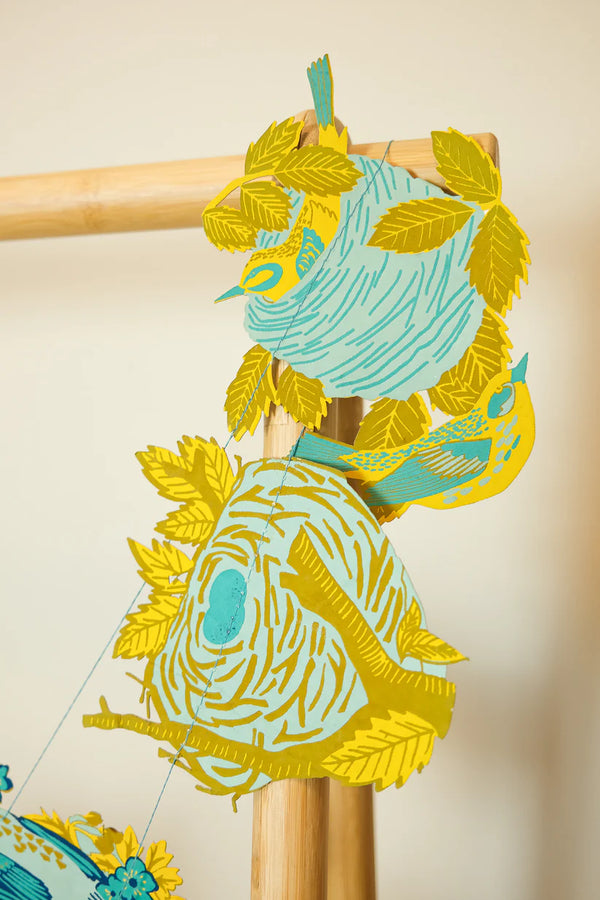 Nests Screenprinted Paper Garland by East End Press