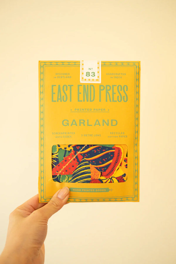 Birthday Party Screenprinted Paper Garland