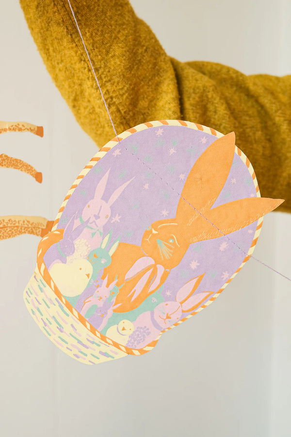 Easter Screenprinted Paper Garland