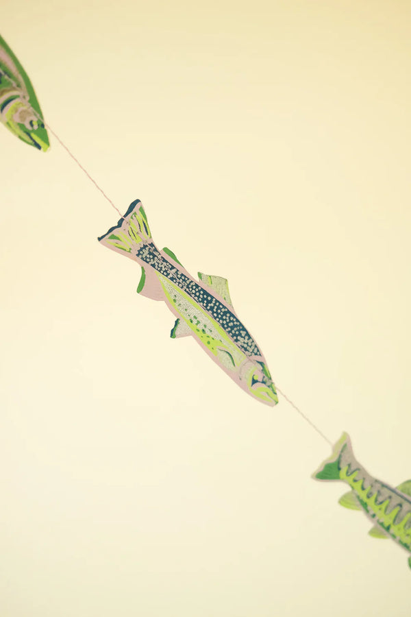 Tasty Anchovies Screenprinted Paper Garland