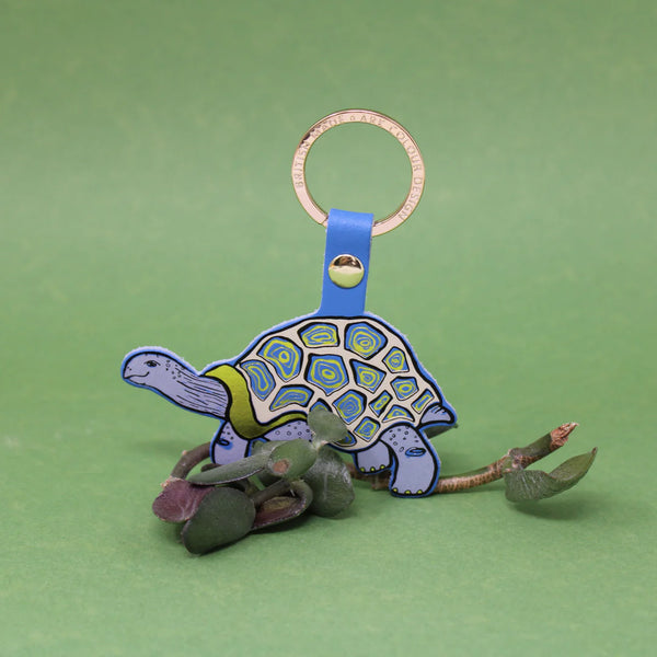 Easy Going Tortoise Key Fob by Ark Colour Design