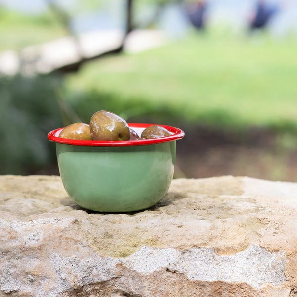 Olive Enamel Bowl by Talking Tables