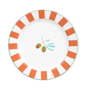 Olive Enamel Plate by Talking Tables