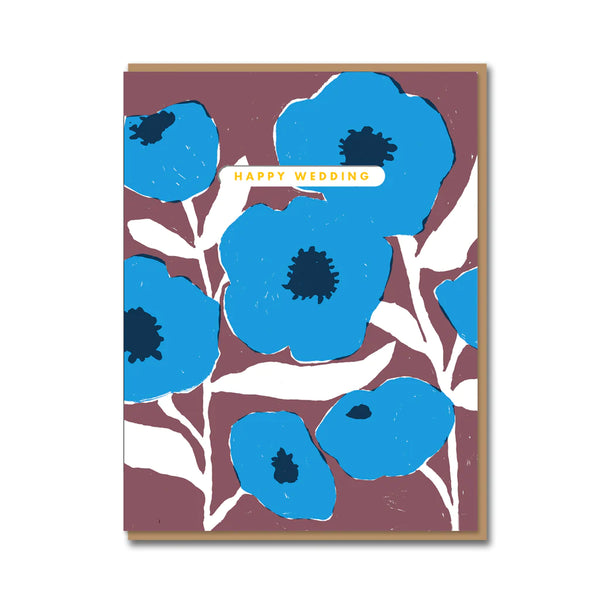 Blue Poppy Wedding by Egg Press