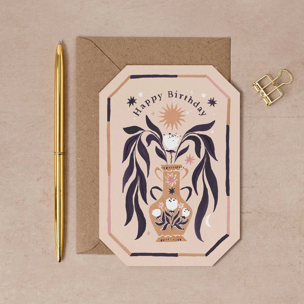 Decorated Vase Birthday