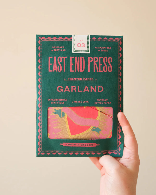 East End Press hearts valentine garland