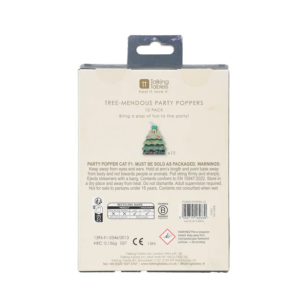 Christmas Tree Party Poppers
